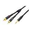 Cavo professionale karma rdm c51-5 3.5mm st 2x rca m 1.5m nero