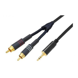 Cavo professionale karma rdm c53 3.5mm st/2x rca m 3m nero [rdm c53]