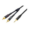 Cavo professionale karma rdm c53 3.5mm st/2x rca m 3m nero [rdm c53]