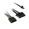 Cavo alimentazione ventole kolink da 3 pin a 2x 4pin molex 245mm