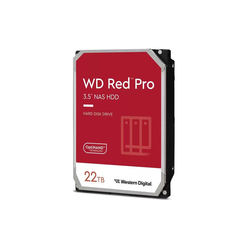 Hard disk 3.5" 22tb western digital red pro sata3 [wd221kfgx]