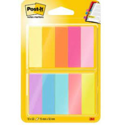 Segnapagina post-it cf6 in carta 12 7mmx44 4mm 10x50-fogli