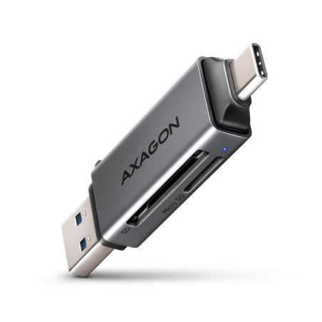 Lettore di schede axagon cre-dac usb 3.2 gen1 usb-c+ usb-a