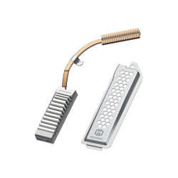 Dissipatore ssd graugear heatpipe per ssd m.2 nvme per ps5 argento