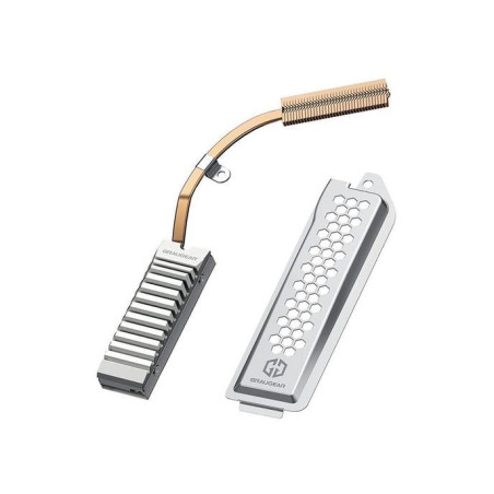 Dissipatore ssd graugear heatpipe per ssd m.2 nvme per ps5 argento