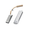 Dissipatore ssd graugear heatpipe per ssd m.2 nvme per ps5 argento