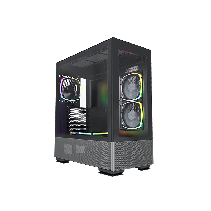 Case montech sky two midi-tower alimentatore atx da 210mm 4 ventole
