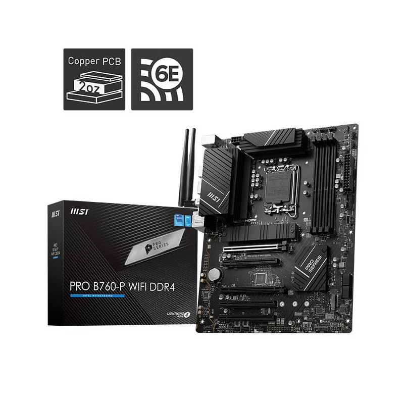 Scheda madre msi pro b760m-a wifi ddr4 m.atx s1700 [prob760mawifiddr4]