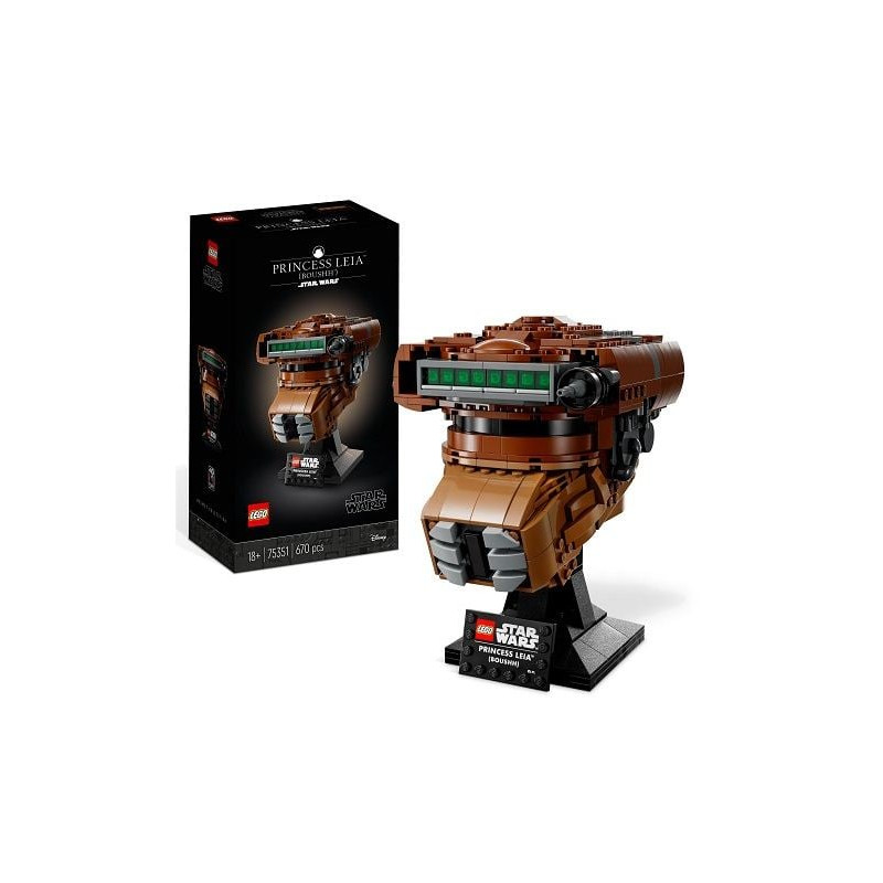 Gioco da costruzione lego star wars princess lea boushh casco costruibile