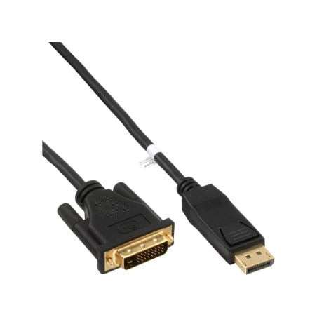 Cavo adattatore inline displayport a dvi-d da 50cm nero [17116]