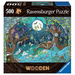 Puzzle ravensburger in legno fantasy foresta 505pz multicolore [17516]