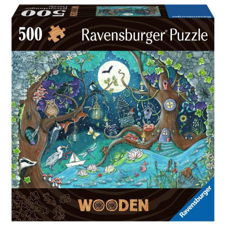 Puzzle ravensburger in legno fantasy foresta 505pz multicolore [17516]