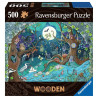 Puzzle ravensburger in legno fantasy foresta 505pz multicolore [17516]