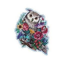 Puzzle ravensburger in legno gufo misterioso 150pz multicolore [17511]
