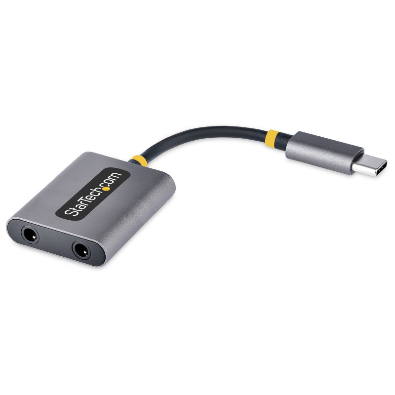 Adattatore audio startech.com usb c a jack 3.5mm sdoppiatore audio