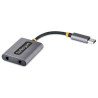 Adattatore audio startech.com usb c a jack 3.5mm sdoppiatore audio