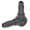 Raccordo gardena micro-drip-system a l 4.6 mm (3/16) nero