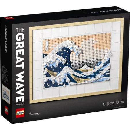 Set da costruzione lego 1810 pz. per adulti grande onda di hokusai