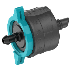 Gocciolatore gardena mds regolabile 1-8 l/h nero/verde [13304-20]