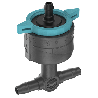 Gocciolatore gardena mds regolabile 1-8 l/h 5pz nero/verde [13314-20]