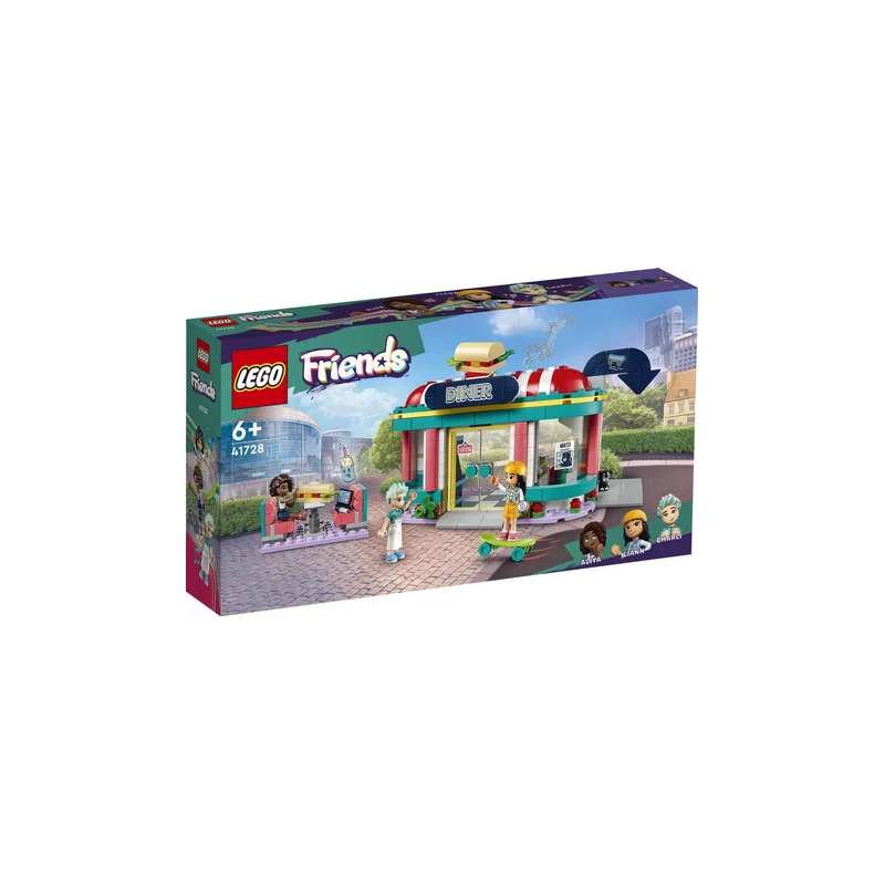 Gioco da costruzione lego friends snack bar del centro 346 pz. [41728]