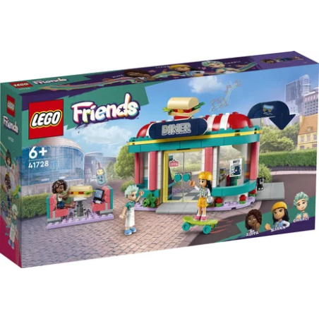Gioco da costruzione lego friends snack bar del centro 346 pz. [41728]