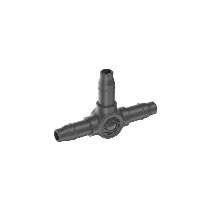 Raccordo tubo gardena micro-drip-system a t in plastica per