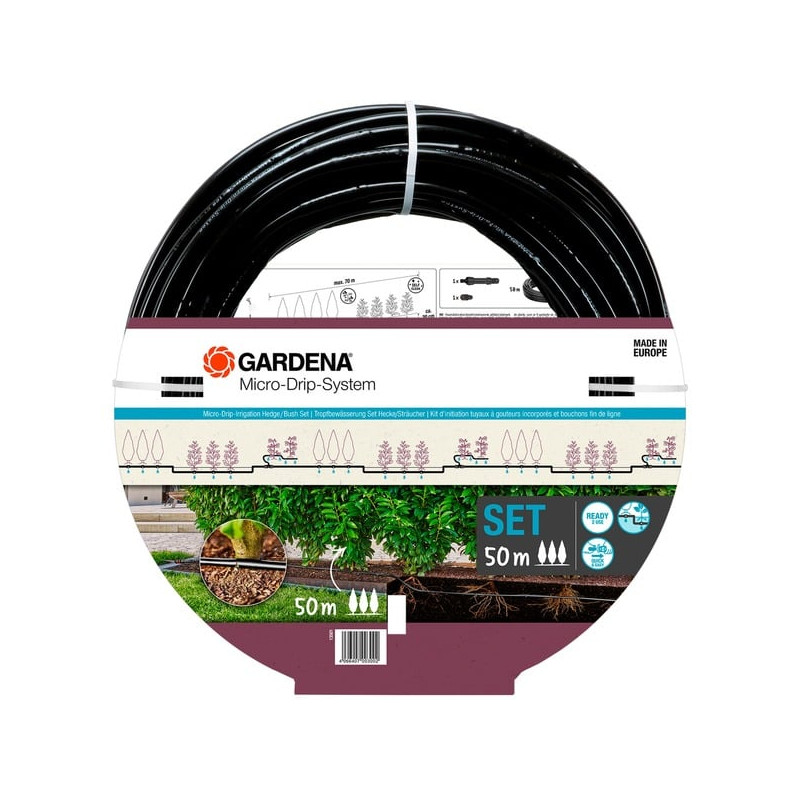 Tubo gardena micro-drip-system per irrigazione a goccia 50m