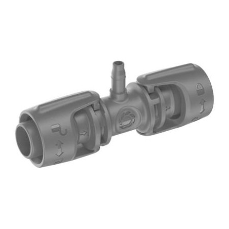 Connettore tubo gardena micro-drip-system a t 13mm 1/2"â??3/16"