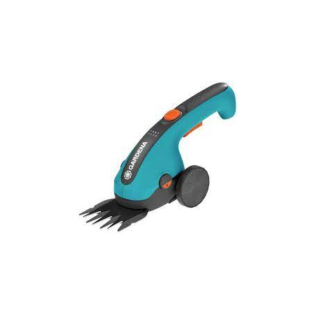 Tagliaerba gardena classiccut con batteria ricaricabile 3.6v blu/nero