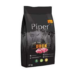 Cibo secco per cani dolina noteci piper animals con anatra fresca