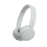 Cuffie sony whch520 stereofonico/on-ear/bluetooth 5.2/bianco