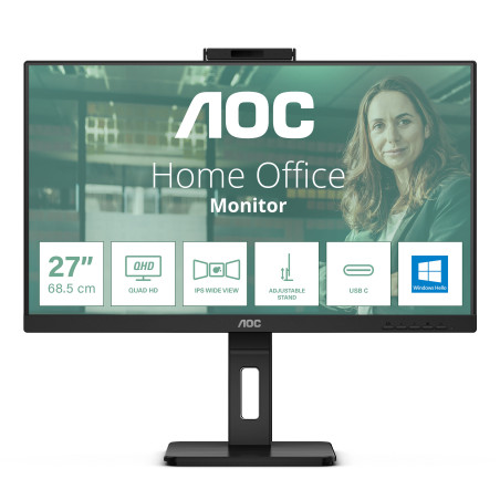 Monitor led 23.8" aoc 24p3qw full hd 1920x1080p 4ms classe e