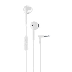 Auricolari cellularine voice capsule con microfono jack 3.5mm/bianco