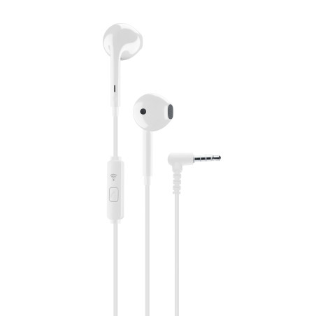 Auricolari cellularine voice capsule con microfono jack 3.5mm/bianco