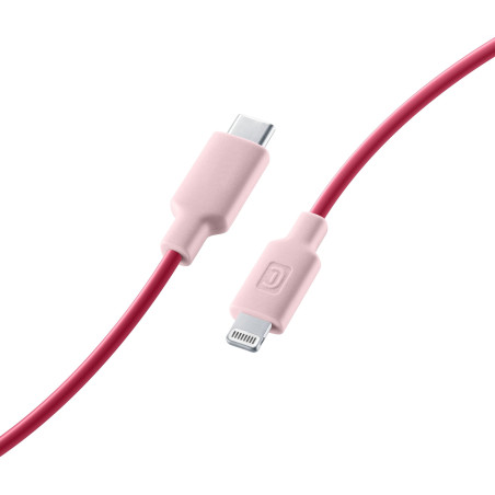 Cavo di ricarica cellularline stylecolore da usb-c a lightning