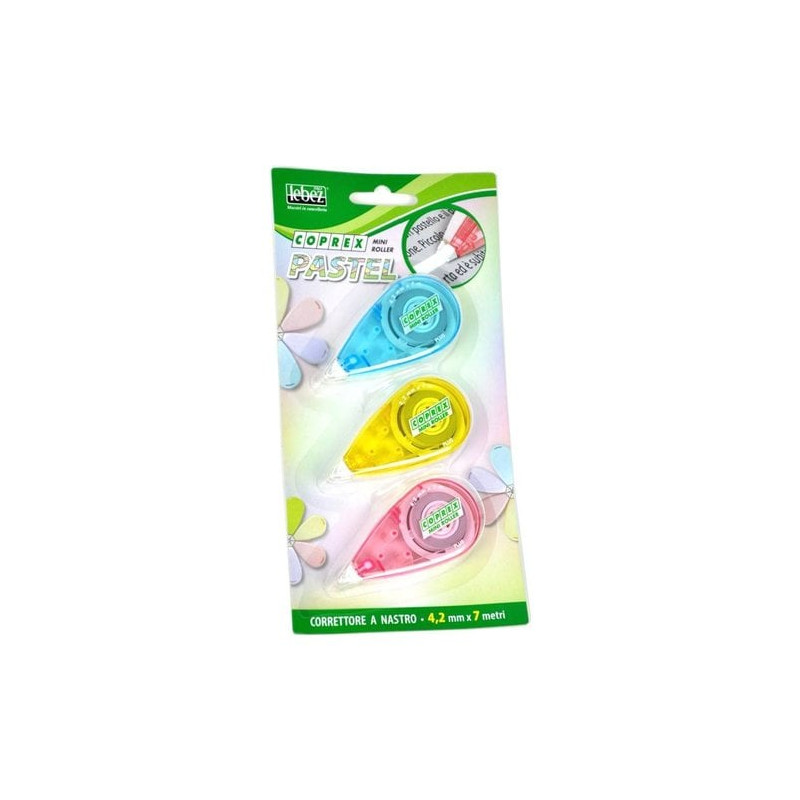 Set correttori a nastro lebez spa coprex mini pastel 4.2mmx7m [81021]