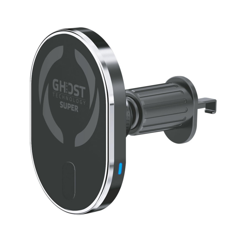 Supporto magnetico celly ghostsupermag da auto wireless nero [ghostsupermagch]