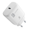 Alimentatore da rete cellularline super fast usb-c 25w/bianco