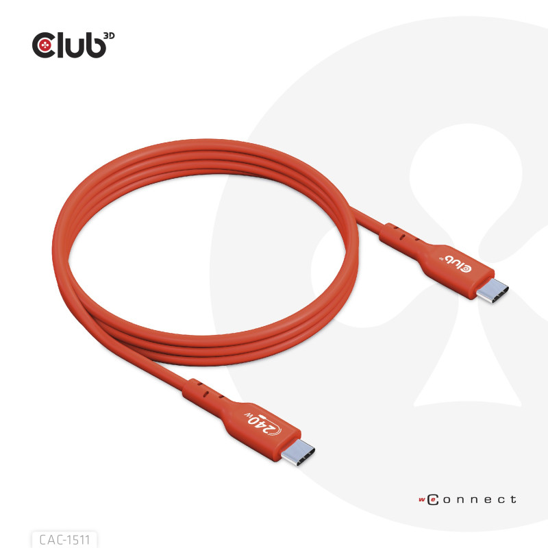 Cavo usb club-3d cac-1511 usb 2.0 usb-c/usb-c 480mb