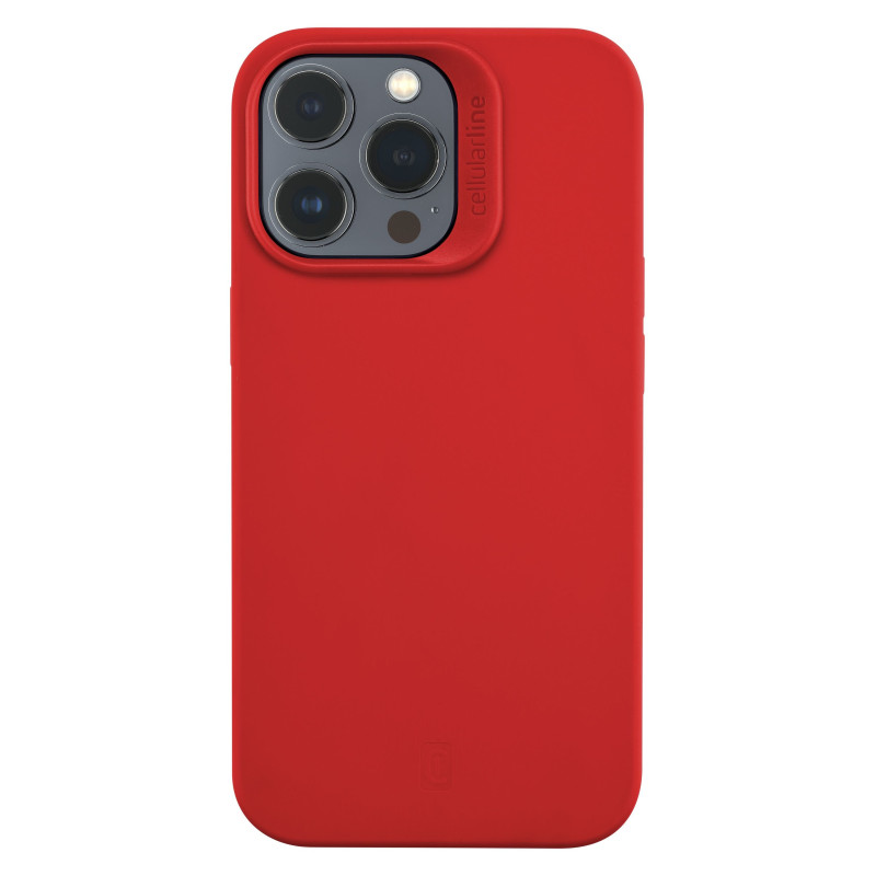 Custodia cellularline iphone 14 pro max in silicone rosso