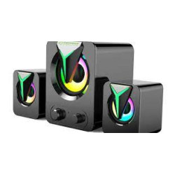 Altoparlante led esperanza rainbow soprano 2.1 usb 1200mah 10w nero