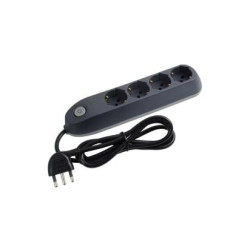 Multipresa bticino 3684gb poker 4 uscite universali grigio [3684gb]