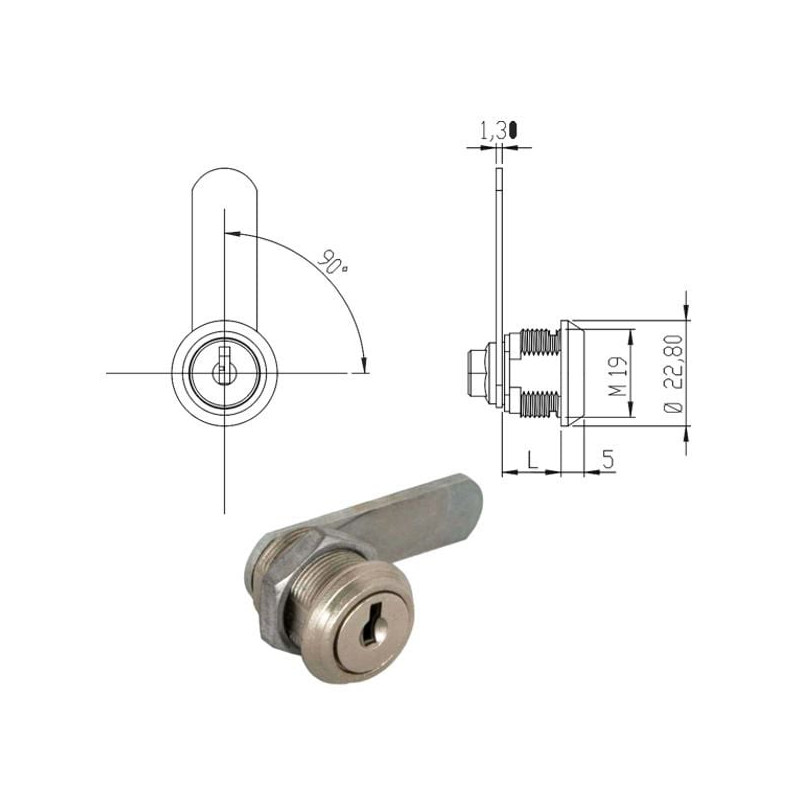 Cilindro levetta omr 165573 16mm [165573]