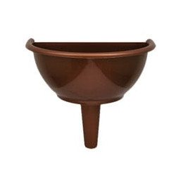 Vaso per cimitero machx per loculi in plastica color rame cm 20x25