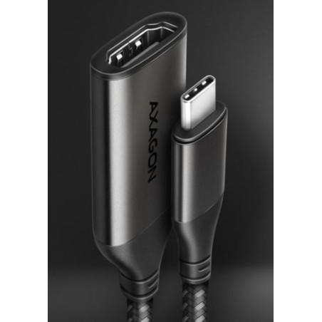 Cavo usb axagon usb-c/ rvc-hi2m/hdmi 2.0 4k/60hz 25cm nero