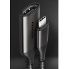 Cavo usb axagon usb-c/ rvc-hi2m/hdmi 2.0 4k/60hz 25cm nero