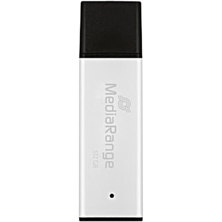 Pen drive 512gb mediarange high performance usb-a 3.2 gen 1 argento/nero