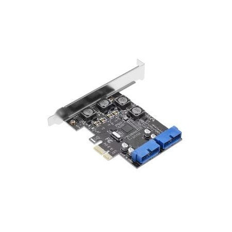 Scheda di espansione adj per pci express usb 3.0 19pin x2 porte [240-00001]