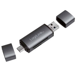 Lettore di schede logilink usb 3.2 gen 1 sd/microsd con connessioni
